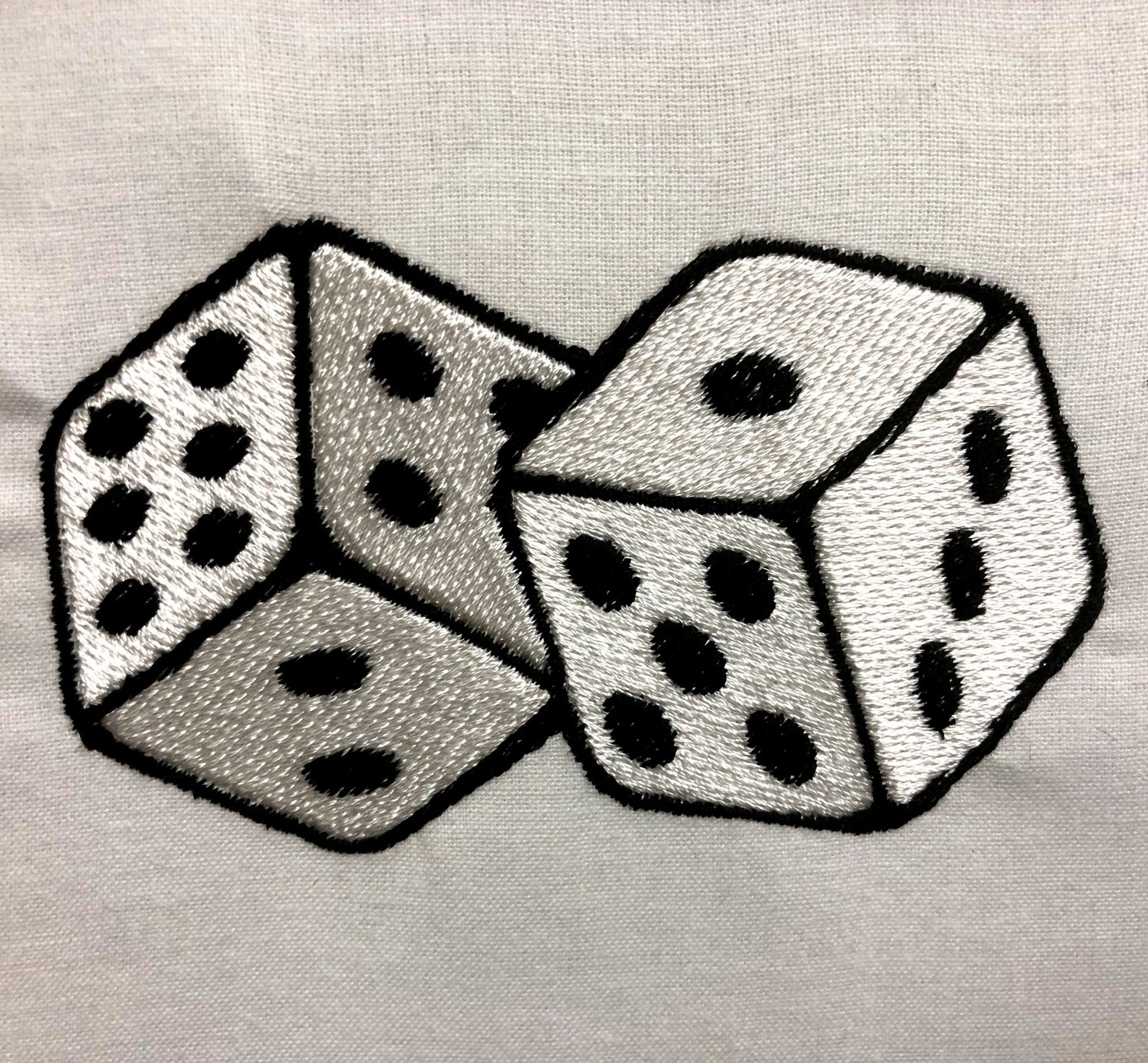 Dice Machine Embroidery Pattern Embroidery Design Digital File Etsy