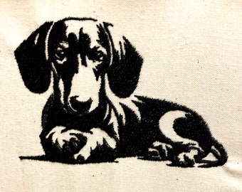 Dachshund Machine Embroidery Design Dog Embroidery Pattern Digital File
