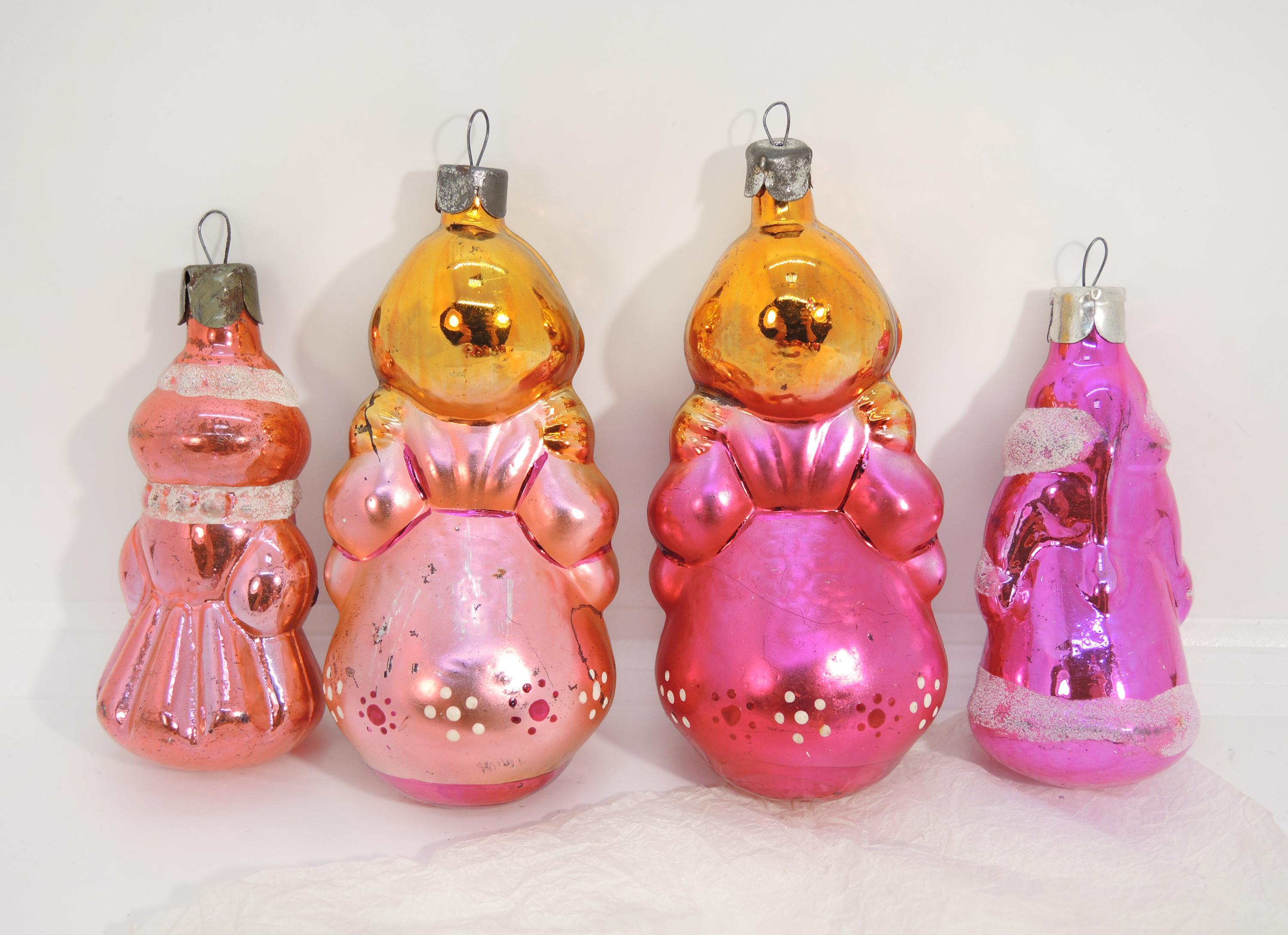 Baby Girl Matryoshka Christmas Ornament, Soviet New Year Tree