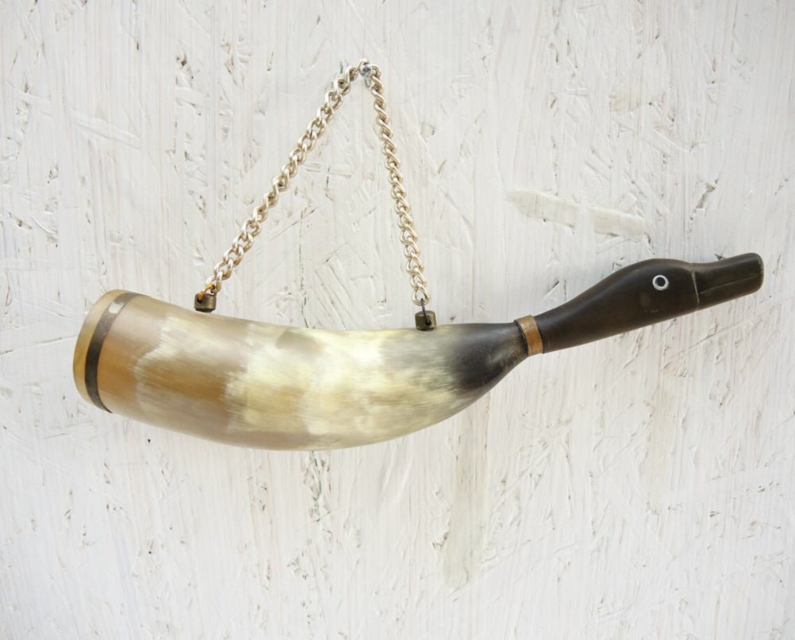 Hunting horn Decoy for duck Duck horn Viking horn Etsy