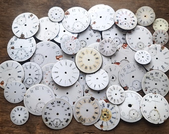 Antique Porcelain Pocket Watch Face, Vintage Big and Small Pocket Watch Dails, Pocket Watch Parts