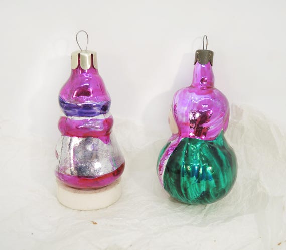 Baby Girl Matryoshka Christmas Ornament, Soviet New Year Tree