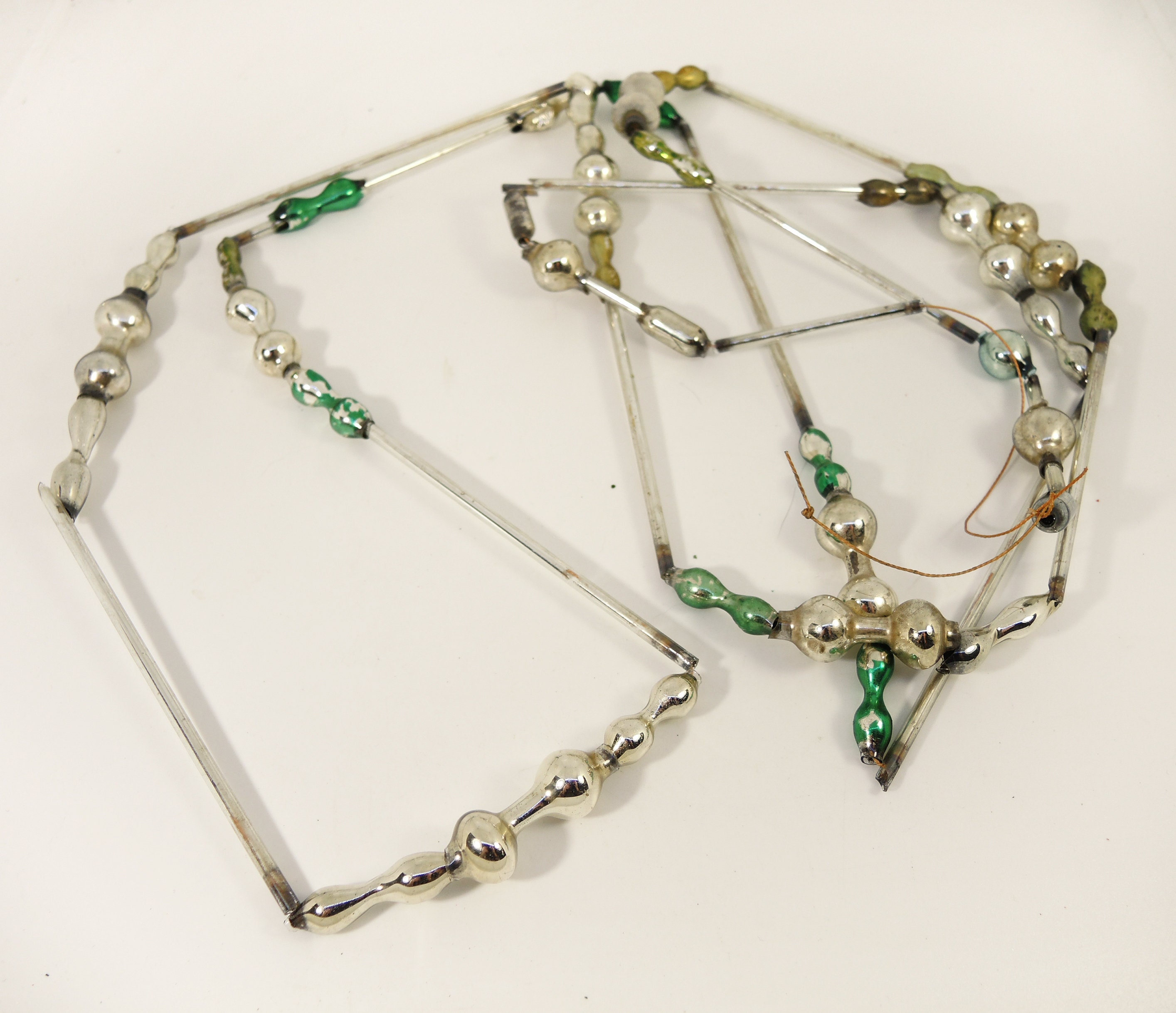 Antique Glass Beaded Garland Christmas 