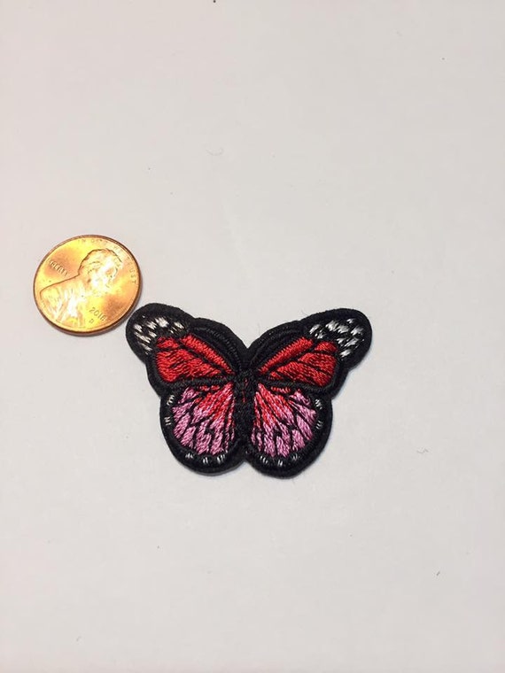Butterfly Embroidery Sew, Iron on Patch for Clothes, Jeans Fabric Applique  DIY 