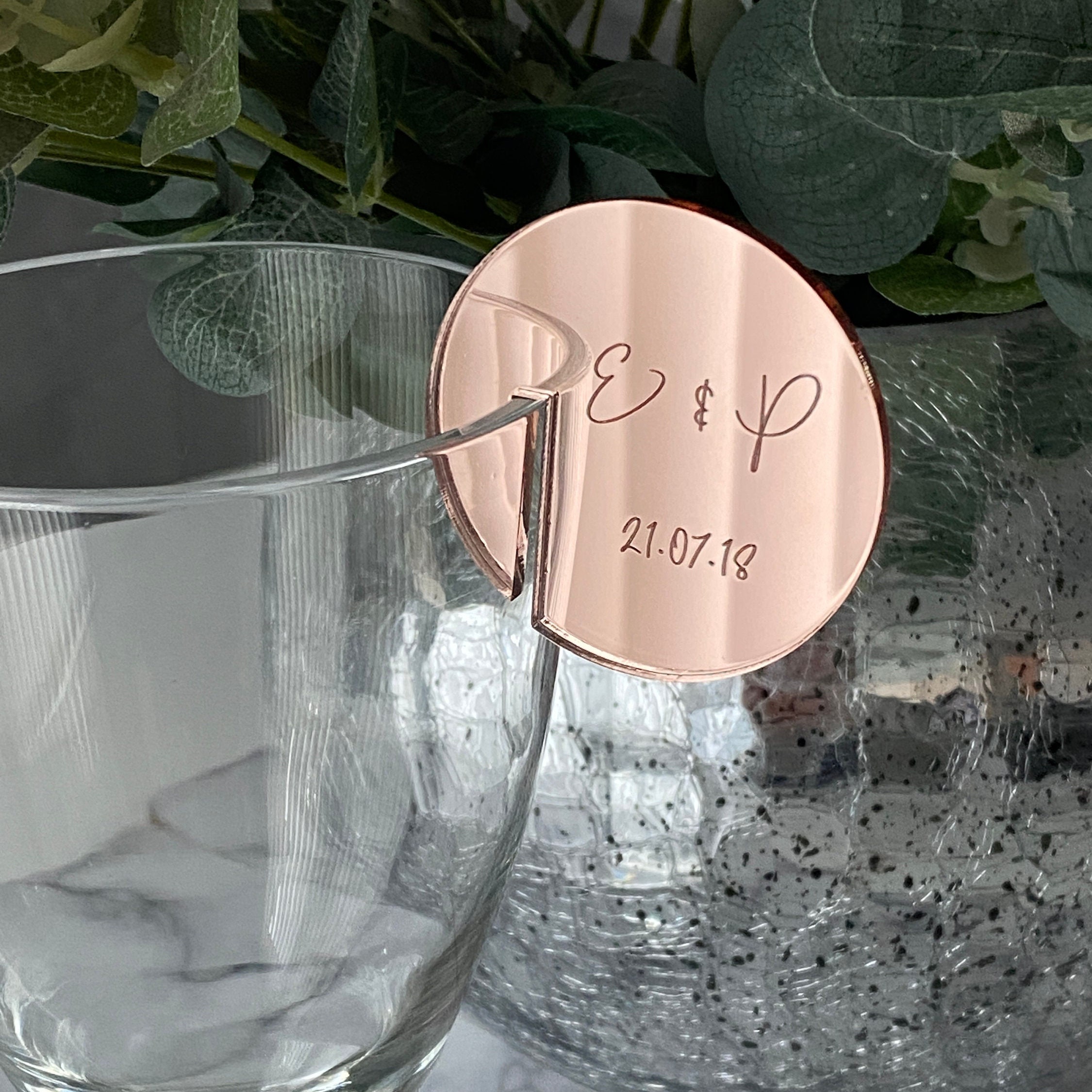 Personalised Drink Charms Acrylic Cocktail Glass Charm - Etsy