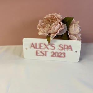 Custom 3D Acrylic Sign for Door or Wall, Modern Business Sign, Salon Door Plaque, Spa Room, Clinic Signage image 16