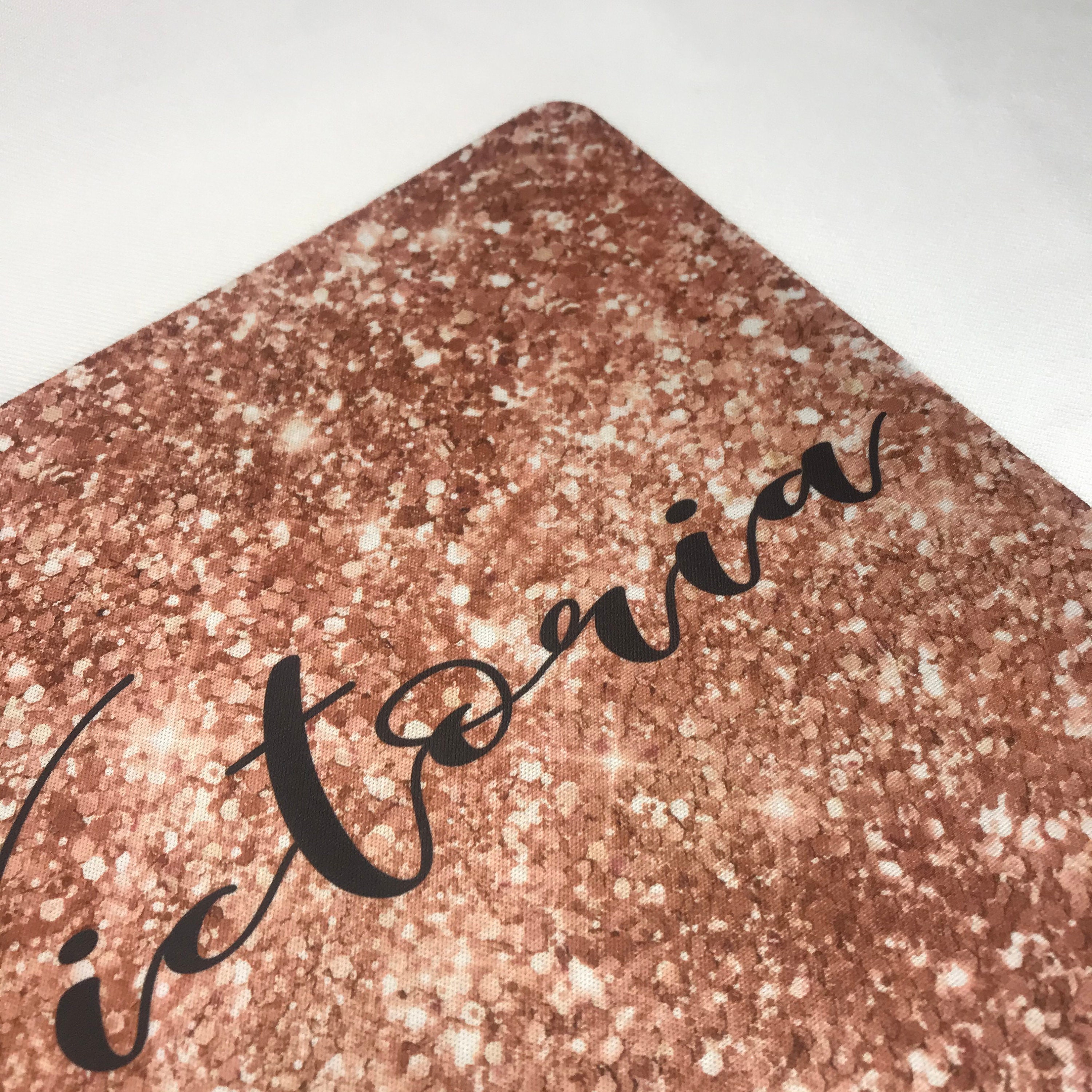 Personalizado Mouse Pad Mouse Mat Glitter Efecto Mouse Pad Etsy