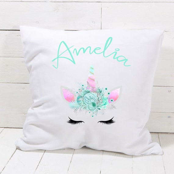 Personalised Unicorn Cushion Cover Personalised Cushion Cover Etsy