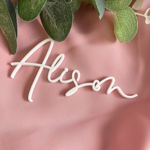 Personalised Place Card - Acrylic Laser Cut Wedding Place Names
