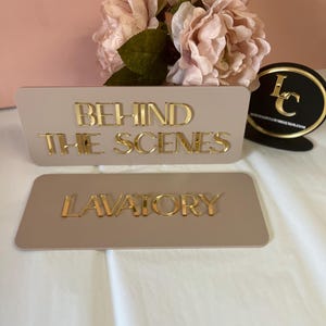 Custom 3D Acrylic Sign for Door or Wall, Modern Business Sign, Salon Door Plaque, Spa Room, Clinic Signage image 5