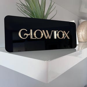 Custom 3D Acrylic Sign for Door or Wall, Modern Business Sign, Salon Door Plaque, Spa Room, Clinic Signage image 7