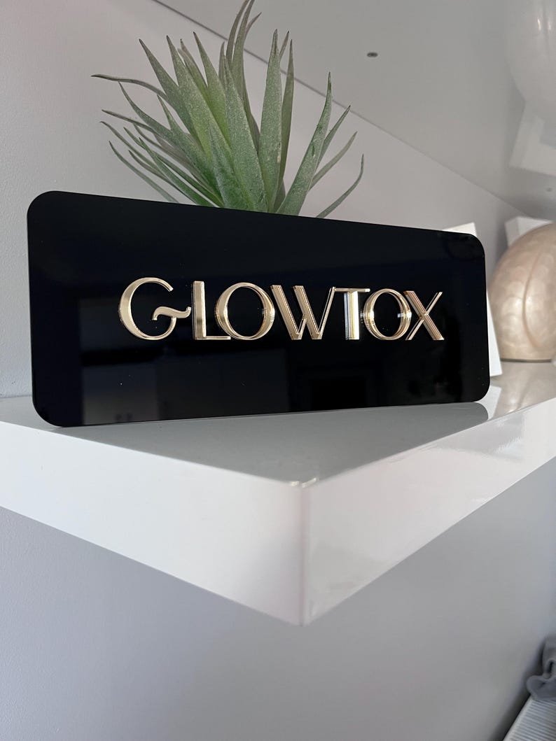 Custom 3D Acrylic Sign for Door or Wall, Modern Business Sign, Salon Door Plaque, Spa Room, Clinic Signage image 7