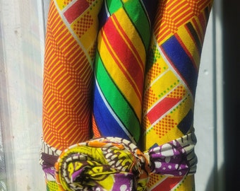 4lb Kente mash up 4lb weighted hula hoop - from the KimmieK Heavy Hoops Kollection