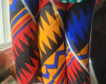 3lb Kente Kulture Fall New Blu 3lb weighted hula hoop - from the KimmieK Heavy Hoops Collection