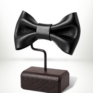 Luxury Wedding Bow Tie, Doubled Layer Leather bow tie, Personalized Bow Tie, Husband gift, Groomsmen Bow Tie, Luxury Gift, Wedding Accessory