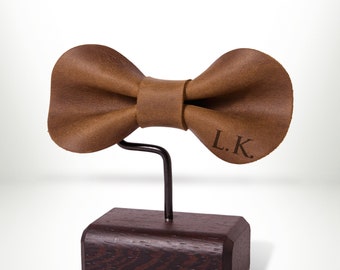 Bow Tie for Groom, Anniversary Gift, Gift For Him, Leather Bow Tie, Father day gift, Personalized Gift, Leather Bowtie, Custom Bow tie