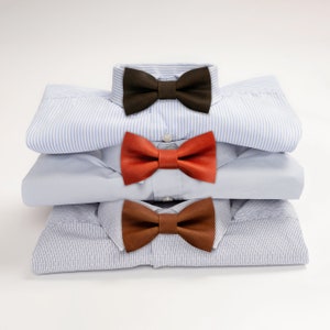 Leather bow tie, gift for him, neck tie, wedding bow tie, groomsmen bow tie, personalized bow tie, personalized gift