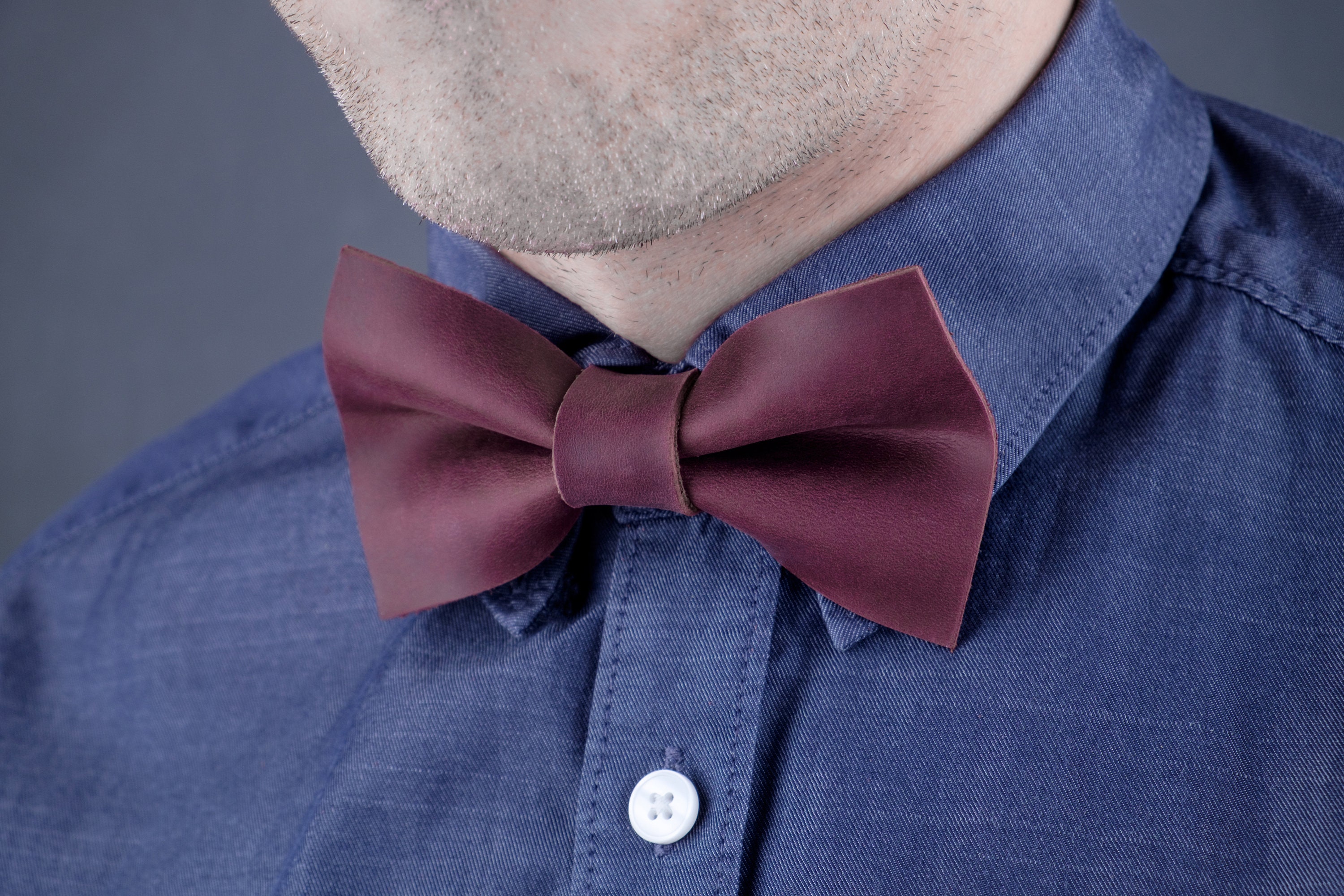 mens burgundy bow tie