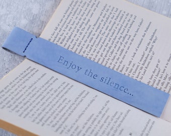 Unique Gift, Unique Book lover gift, Personalized leather bookmark, Anniversary gift, Custom bookmark