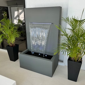 Wasserfall Brunnen Terrasse Lanai Möbel