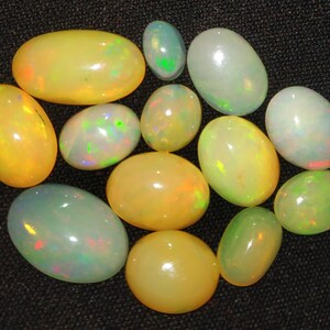 14.50ct Ethiopian Opal amazing crystal opal Beautiful Opal Natural Ethiopian Opal wholesale Lot AAA multi flashy Opal fire Opal lot 6x4-8x12