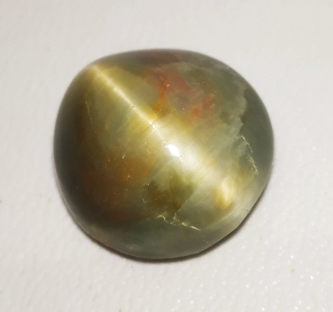 16.50ct15x16x9 Rare Chrysoberyl Cats Eye Natural Chrysoberyl Etsy