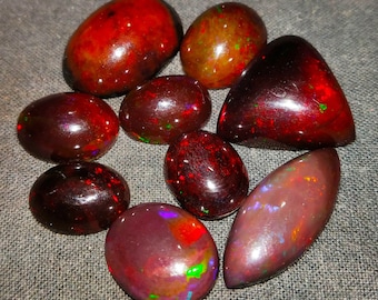 32.10ctAAA+++Black Ethiopian lot solid Opal lot Natural crystal black Opal multi flashy Opal lot suparb welo black Opal Grade Black opal lot
