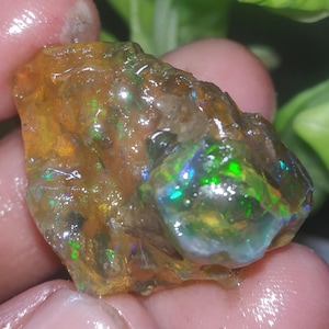 41.50ct Marvelous opal Ethiopian opal Raw crystal Opal Raw Rare Beautiful Opal Raw Natural Opal Raw multi flashy Opal Raw welo Opal Raw22x28
