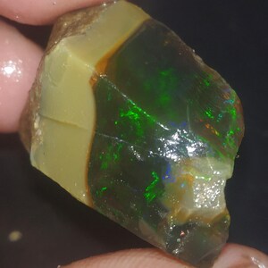 51.10 Rare Grade opal Ethiopian opal Raw crystal Opal Raw Rare Beautiful Opal Raw Natural Opal Raw multi flashy Opal Raw welo Opal Raw 24x31