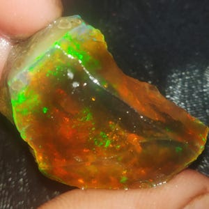 39.70ct Marvelous opal Ethiopian opal Raw crystal Opal Raw Rare Beautiful Opal Raw Natural Opal Raw multi flashy Opal Raw welo Opal Raw19x31