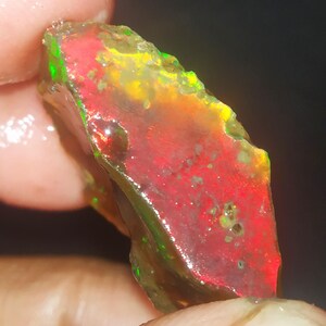 36.80ct Marvelous opal Ethiopian opal Raw crystal Opal Raw Rare Beautiful Opal Raw Natural Opal Raw multi flashy Opal Raw welo Opal Raw21x31