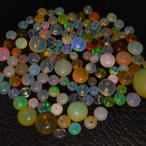 28.30ct 3-10 Ethiopian Opal beads amazing Beautiful Opal beads Natural Ethiopian Opal AA+wholesale beads multi flashy Opal fire crystal Opal