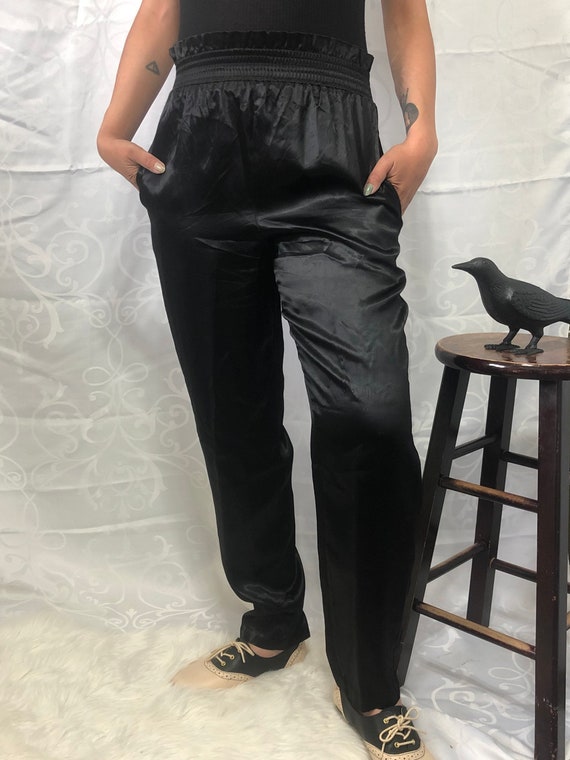 1980s Satin Harem Pants - Vintage Pants