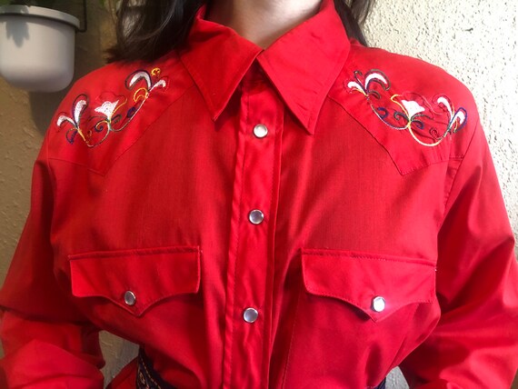 1970's Embroidered Western Shirt by Lariat