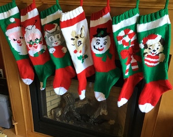 Handknit Christmas Stockings