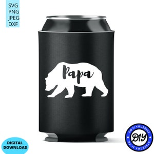 Papa Bear Cut Files for Cricut and Silhouette, Father’s Day SVG, Parenting SVG **Téléchargement numérique**