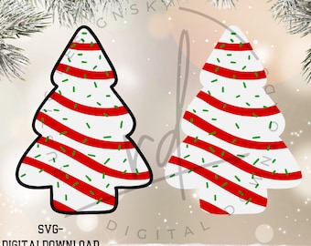 SVG/PNG- Christmas Tree Cake Inspired Layering File-Cricut|DigitalDownload