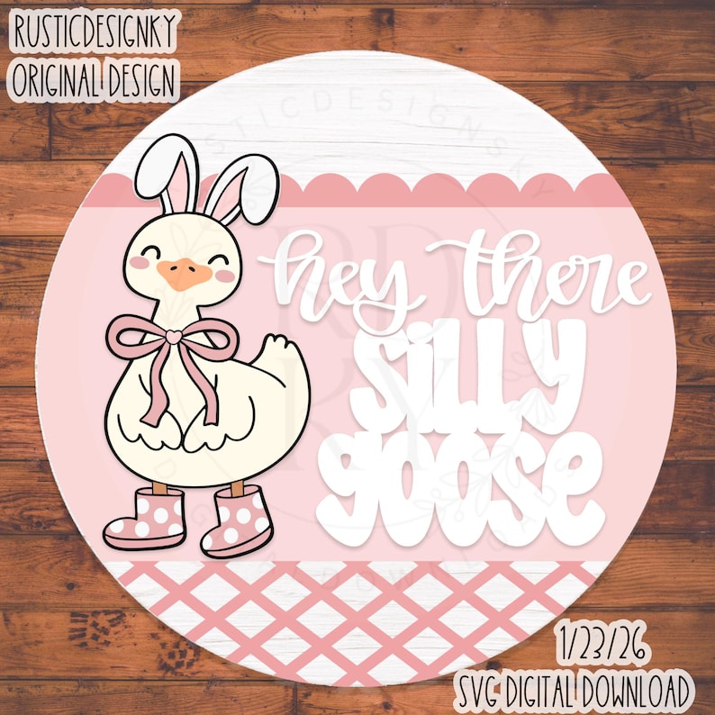 Heygrumpygoose Model Svg/png-hey There Silly Goose With Layred Bunny Goose-layeringfile ...
