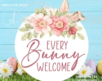 SVG/PNG-Every Bunny Welcome-Cricut|DigitalDownload