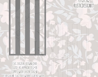 SVG ONLY- Large Stripe Pattern Stencil Digital Download File-Cricut-LaserSVG