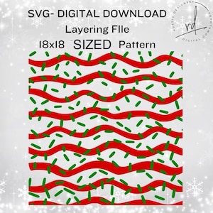 SVG/PNG- Weihnachtsbaum Kuchen Inspirierte Muster-Cricut|DigitalDownload-Layering
