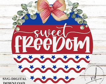 SVG/PNG- Sweer Freedom Layered Stars and Stripes Pattern Design-Cricut|DigitalDownload