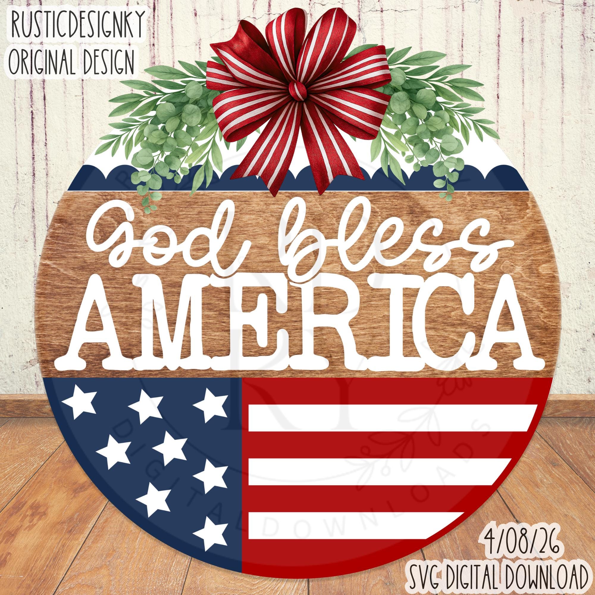 God Bless America Sign - Etsy