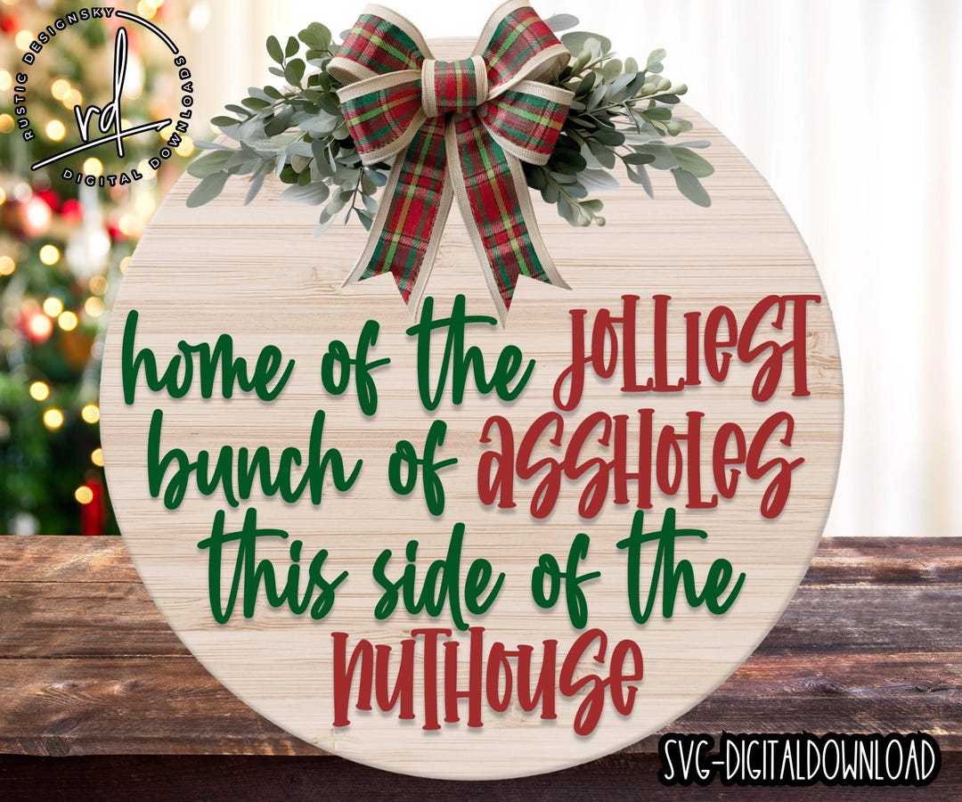 Jolliest Bunch SVG – Funny Christmas Quote, Cricut Ready (digital ...