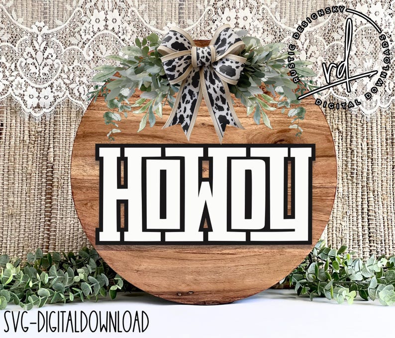 Svg/png-howdy Design-cricut|digitaldownload|laserreadyfile - Etsy