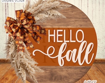 SVG/PNG-Hello Fall-Cricut|DigitalDownload-LaserSVG