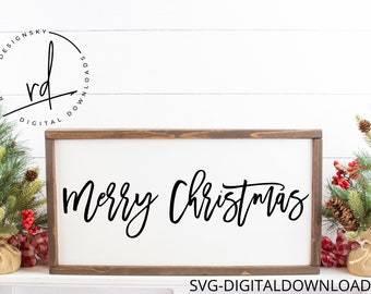 SVG/PNG File- Merry Christmas-Cricut|DigitalDownload|Christmas