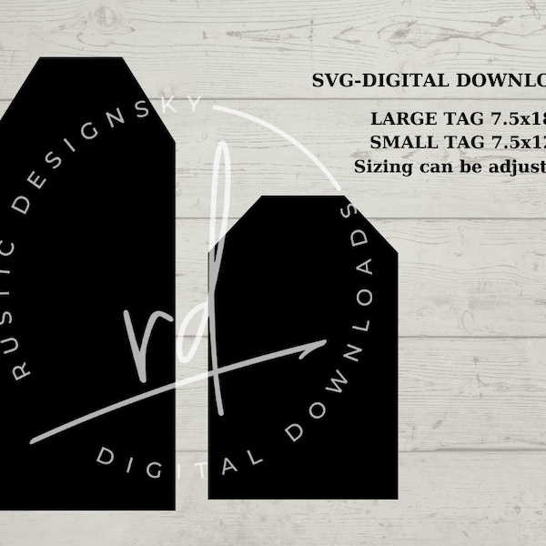 SVG/PNG- Door Tag Silhouette-Cricut|DigitalDownload