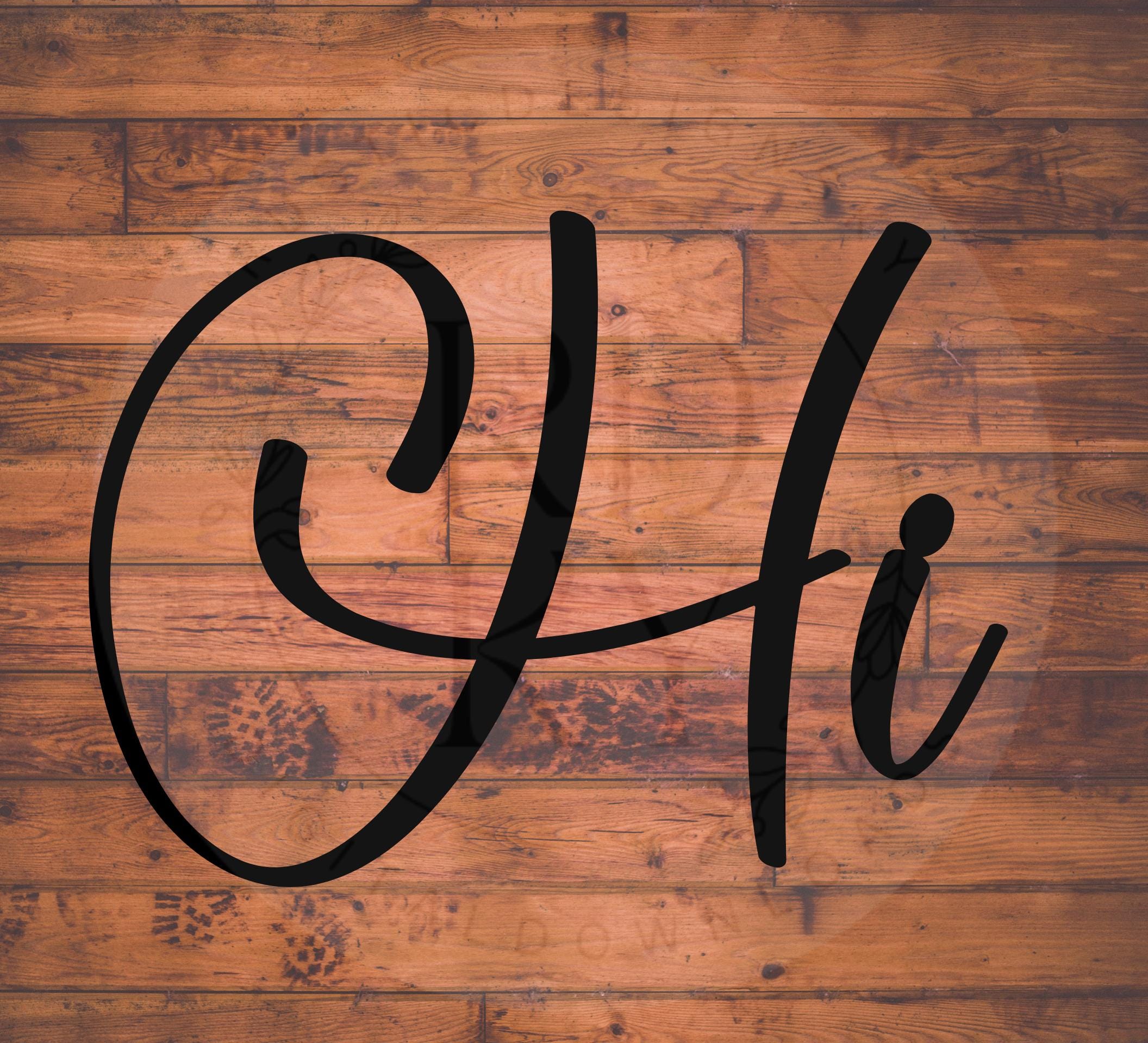 SVG/PNG- Hi Lettering Design-cricut|digitaldownload-lasersvg - Etsy