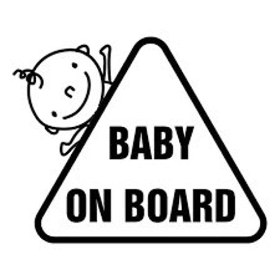 cute baby on board sign